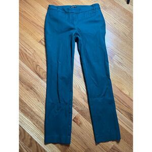 J.Crew Mercantile forest green chinos size 6 R straight leg trouser closure